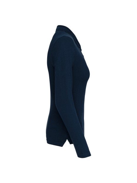KARIBAN Polo piqué manches longues femme /api/colors/b68891a9-1d28-4f7a-8deb-775c45027afd personnalisable