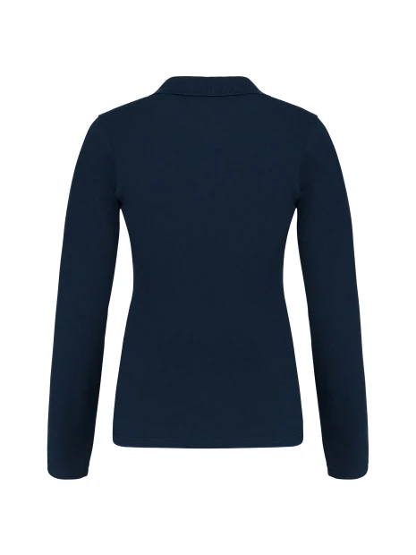 KARIBAN Polo piqué manches longues femme /api/colors/b68891a9-1d28-4f7a-8deb-775c45027afd personnalisable