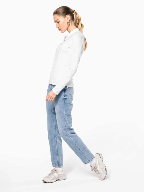 Polos à personnaliser KARIBAN Polo piqué manches longues femme 