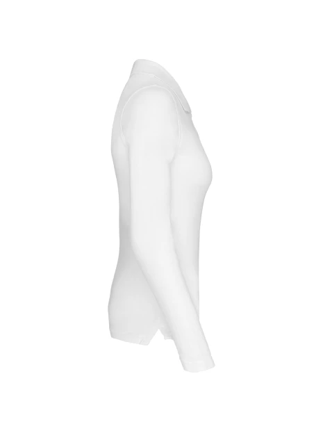 KARIBAN Polo piqué manches longues femme /api/colors/7a92cd2d-10d2-40b4-928b-296bb7487506 personnalisable