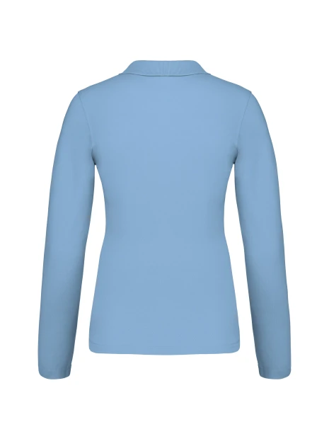 KARIBAN Polo piqué manches longues femme /api/colors/549fa598-8d61-4fa2-82ad-90f4d2ec39ab personnalisable