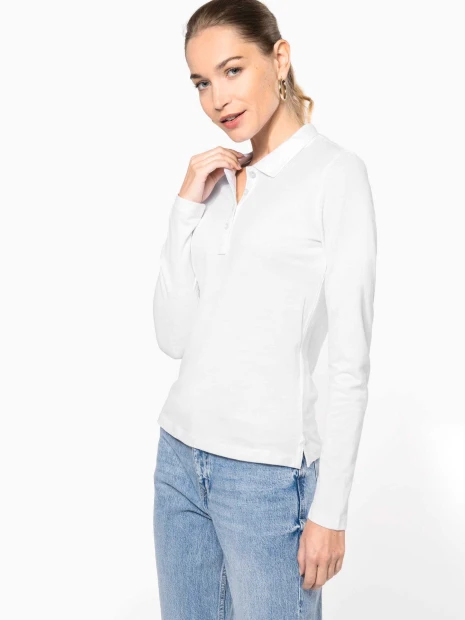 Polos à personnaliser KARIBAN Polo piqué manches longues femme 