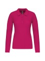 KARIBAN Polo piqué manches longues femme /api/colors/0327c765-dd20-409c-911d-31f7a9b4c2f5 personnalisable