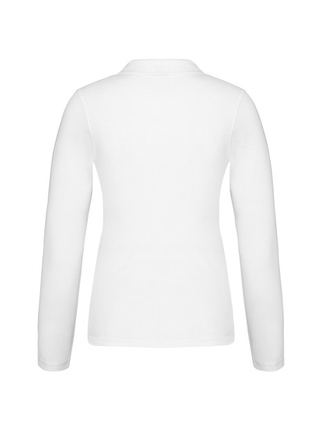 KARIBAN Polo piqué manches longues femme /api/colors/7a92cd2d-10d2-40b4-928b-296bb7487506 personnalisable