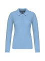 KARIBAN Polo piqué manches longues femme /api/colors/549fa598-8d61-4fa2-82ad-90f4d2ec39ab personnalisable