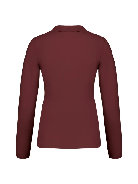 KARIBAN Polo piqué manches longues femme /api/colors/3f4410b9-f80f-412a-9aa8-9260cc84003d personnalisable