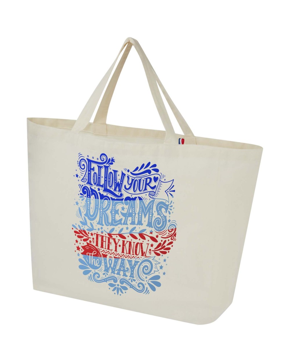 4DO Cannes 200 g/m² Shopper Tragetasche aus recyceltem Material 10L Tote Bags personalisierbar