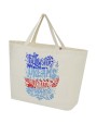 Tote bags personnalisable 4DO Sac shopping Cannes en tissu recyclé de 200 g/m2 10L