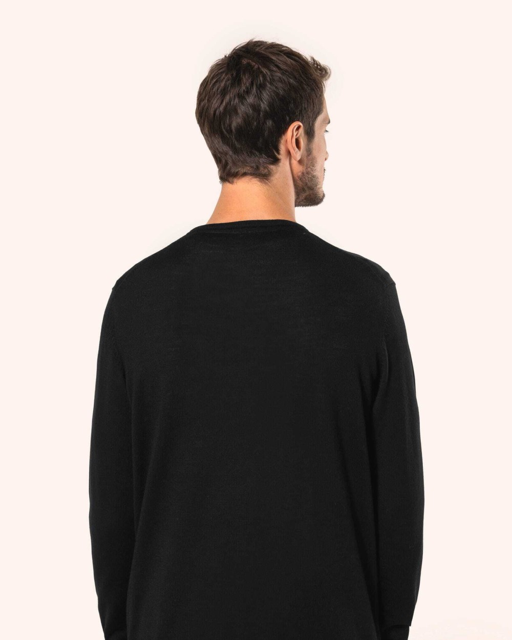 Pulls personnalisable KARIBAN Pull Mérinos col V homme
