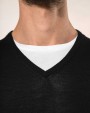 Pulls personnalisable KARIBAN Pull Mérinos col V homme