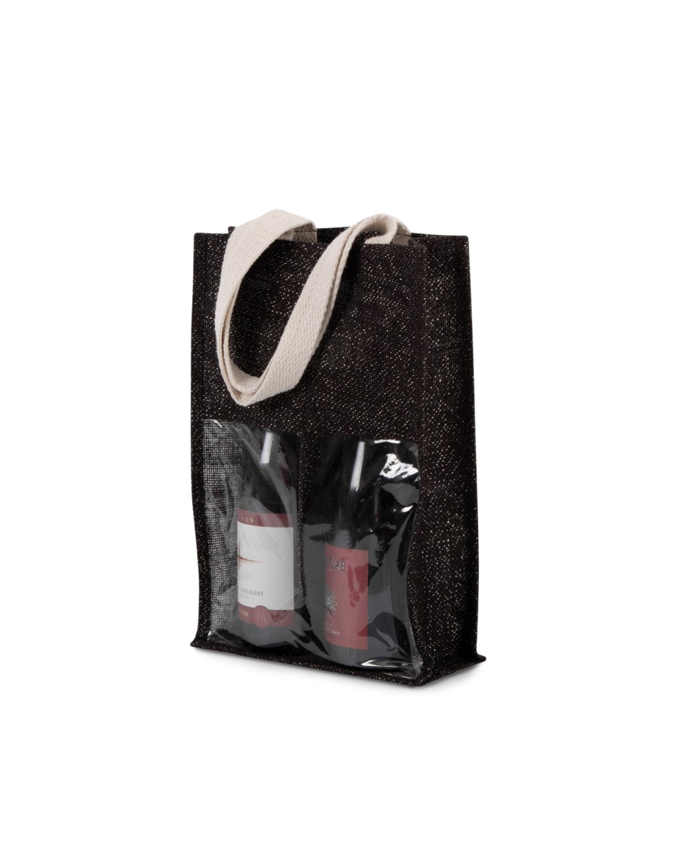 Tassen & Zakken KIMOOD Flessentas van jute voor bedrukking &amp; borduring