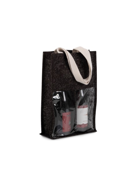 KIMOOD Sac porte-bouteilles en jute /api/colors/bf171ae2-0751-4b73-8324-ce7081841e34 personnalisable