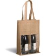 Tassen & Zakken KIMOOD Flessentas van jute voor bedrukking &amp; borduring