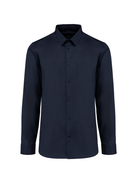 KARIBAN Chemise popeline manches longues homme /api/colors/d9d50384-36db-4f6b-b0cc-223132a0d8bf personnalisable