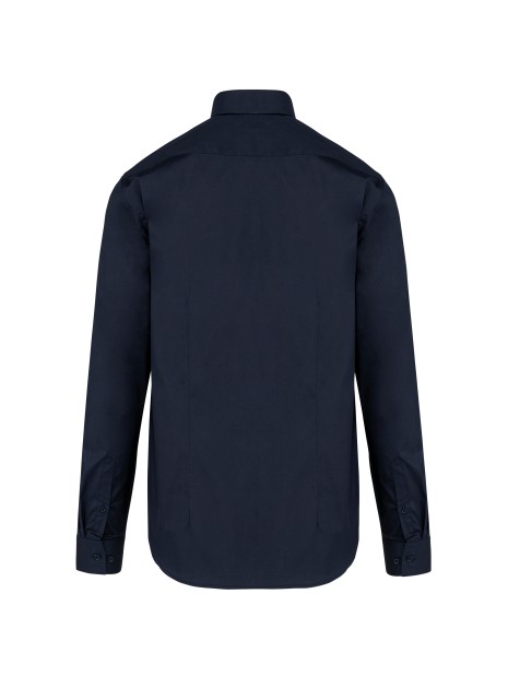 KARIBAN Chemise popeline manches longues homme /api/colors/d9d50384-36db-4f6b-b0cc-223132a0d8bf personnalisable