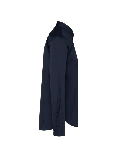 KARIBAN Chemise popeline manches longues homme /api/colors/d9d50384-36db-4f6b-b0cc-223132a0d8bf personnalisable