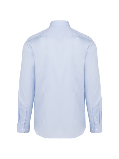KARIBAN Chemise popeline manches longues homme /api/colors/bc03c1b2-f010-4d35-8299-fc831f089711 personnalisable