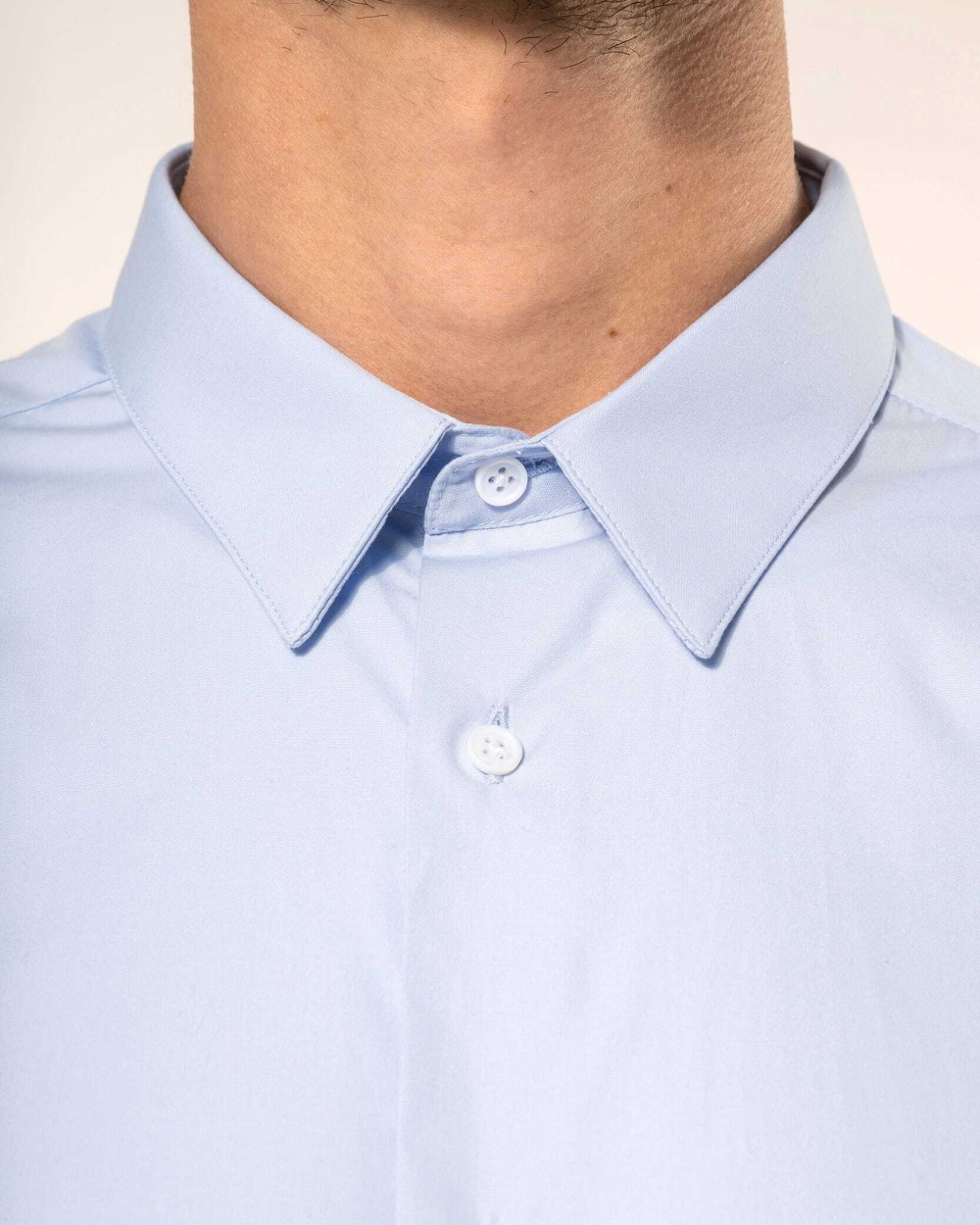 KARIBAN Popeline-Hemd für Herren mit langen Ärmeln Hemden personalisierbar