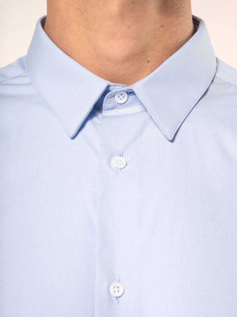 Chemises à personnaliser KARIBAN Chemise popeline manches longues homme 