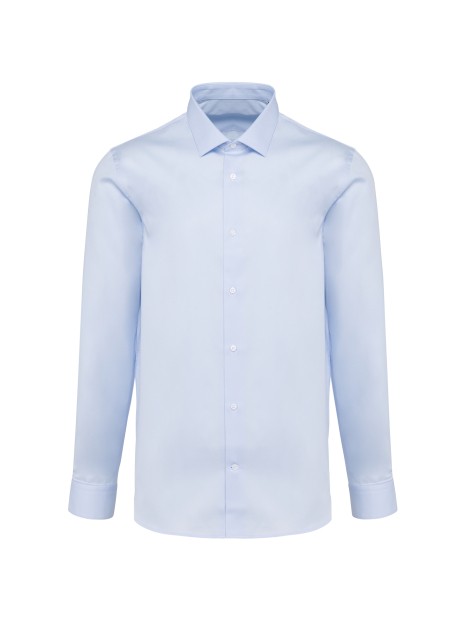 KARIBAN Chemise popeline manches longues homme /api/colors/bc03c1b2-f010-4d35-8299-fc831f089711 personnalisable