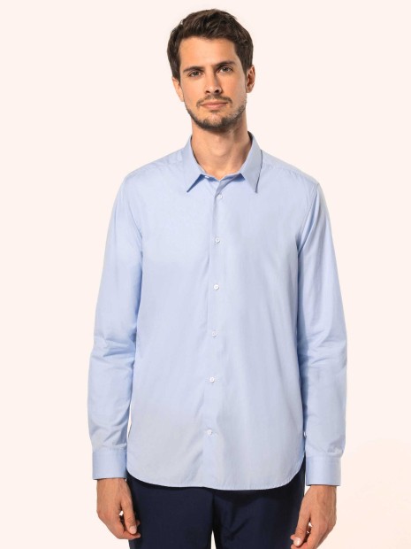 Chemises à personnaliser KARIBAN Chemise popeline manches longues homme 