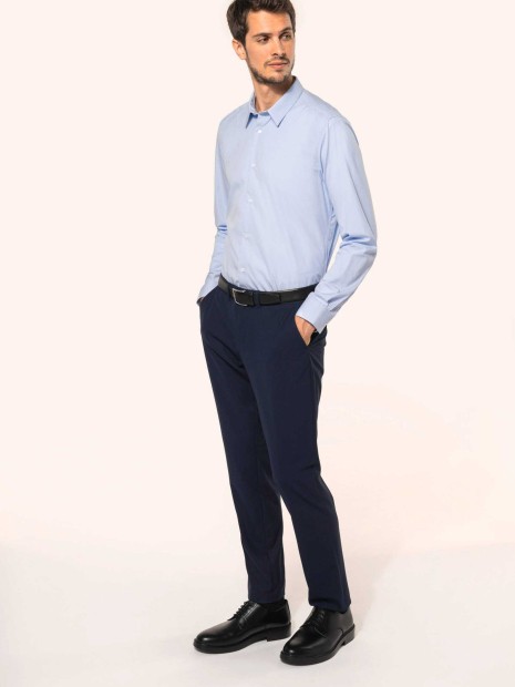 Chemises à personnaliser KARIBAN Chemise popeline manches longues homme 