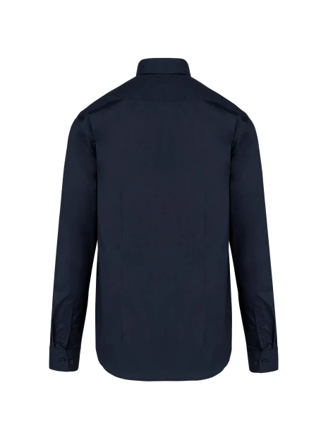KARIBAN Chemise popeline manches longues homme /api/colors/d9d50384-36db-4f6b-b0cc-223132a0d8bf personnalisable