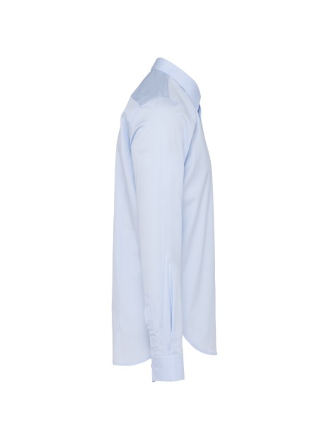 KARIBAN Chemise popeline manches longues homme /api/colors/bc03c1b2-f010-4d35-8299-fc831f089711 personnalisable