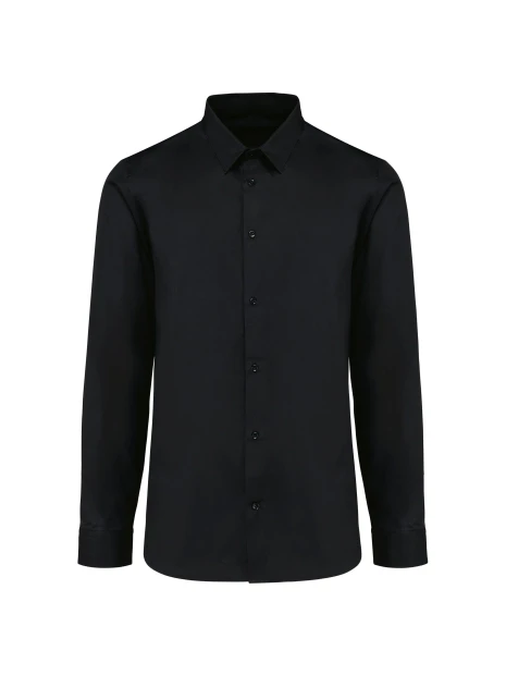 KARIBAN Chemise popeline manches longues homme /api/colors/b9fdad4a-5e94-45cb-8c03-c08b349b28c3 personnalisable