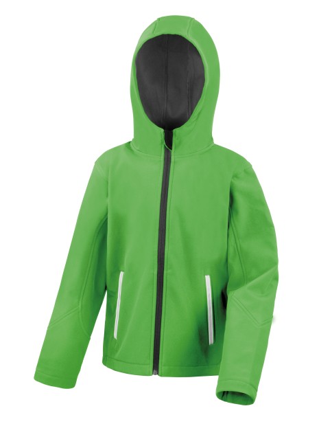 RESULT Youth TX Performance Hooded Soft Shell Jacket  personnalisable