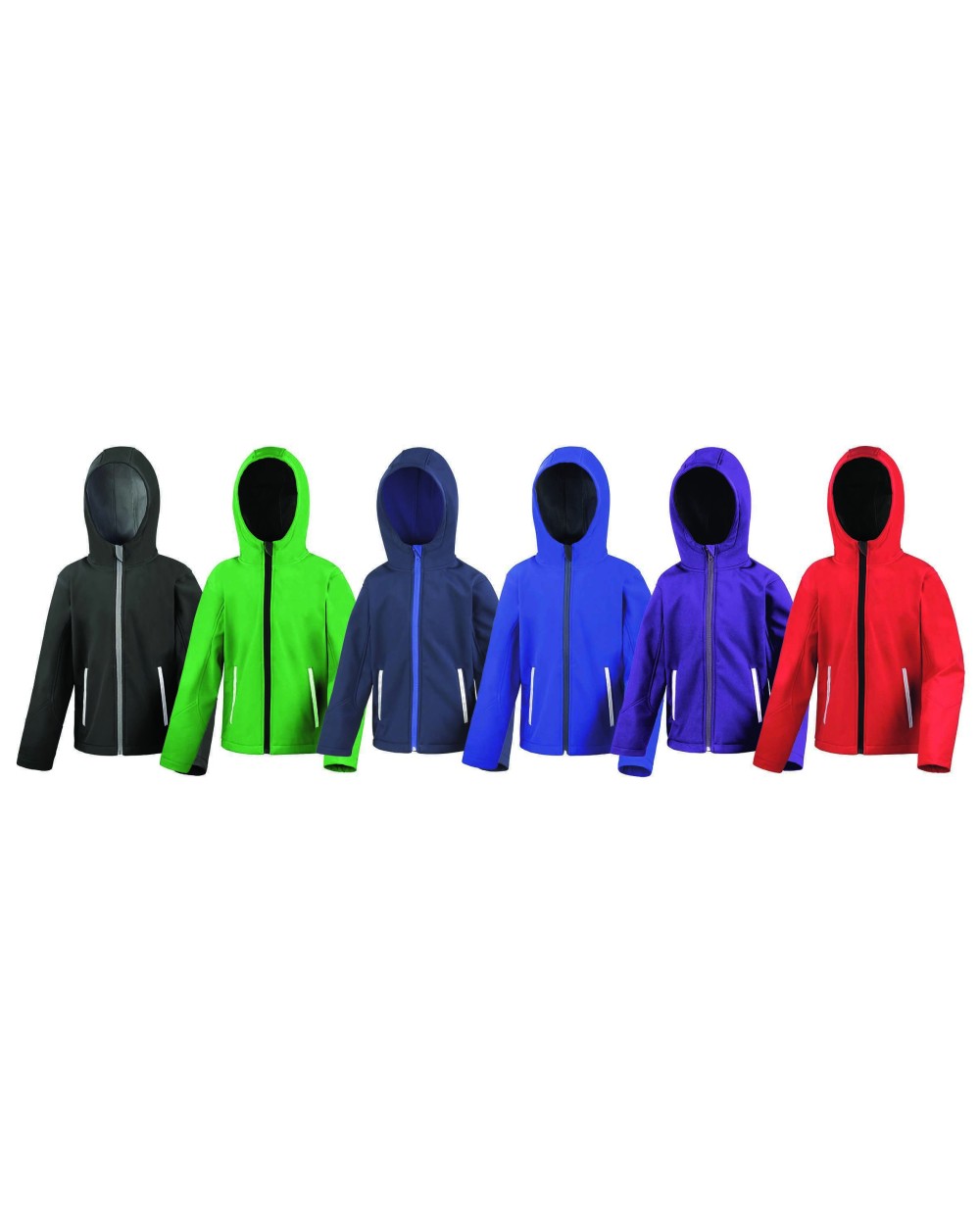 RESULT Youth TX Performance Hooded Soft Shell Jacket Softshells personalisierbar