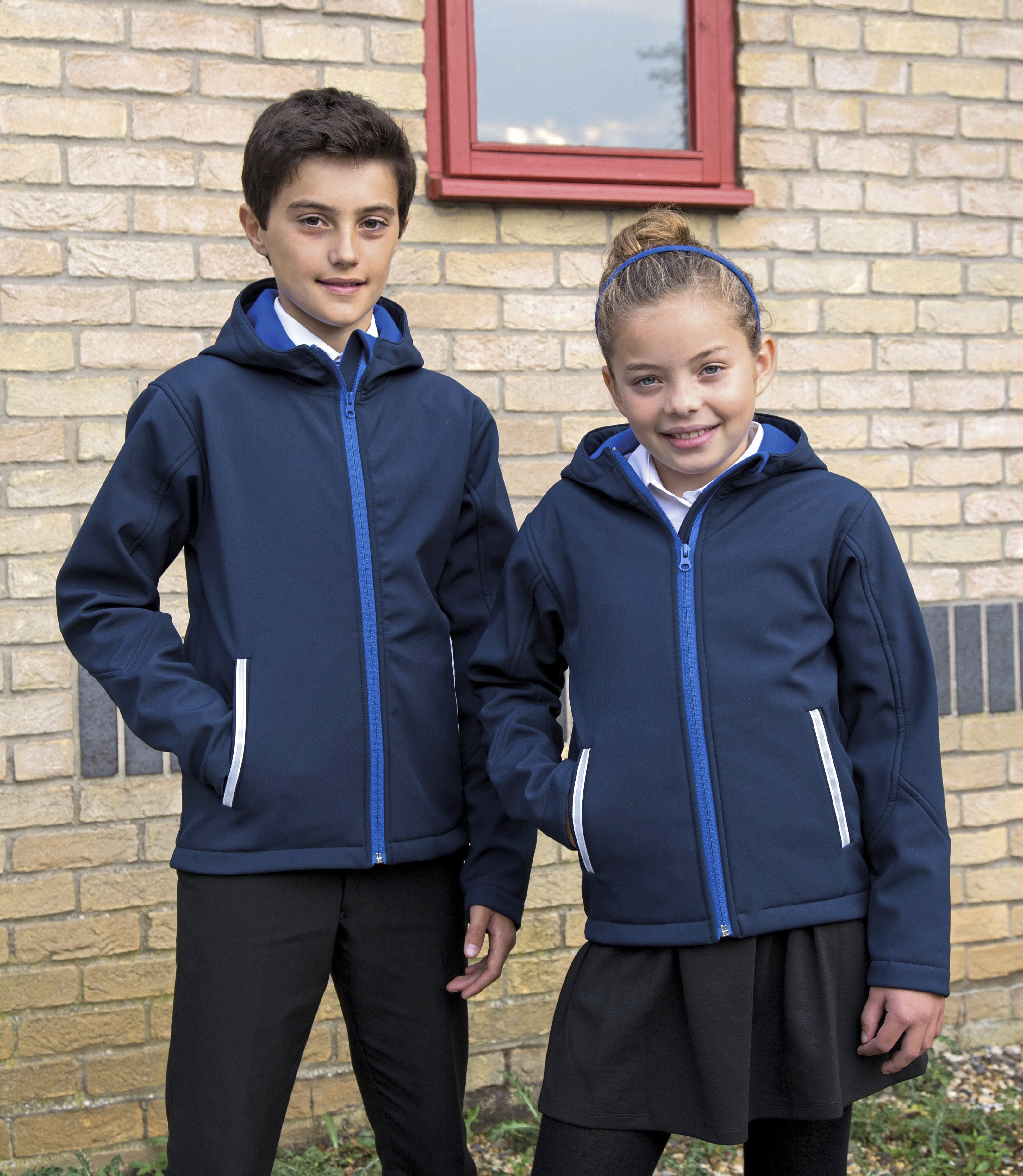 Softshells personnalisable RESULT Youth TX Performance Hooded Soft Shell Jacket
