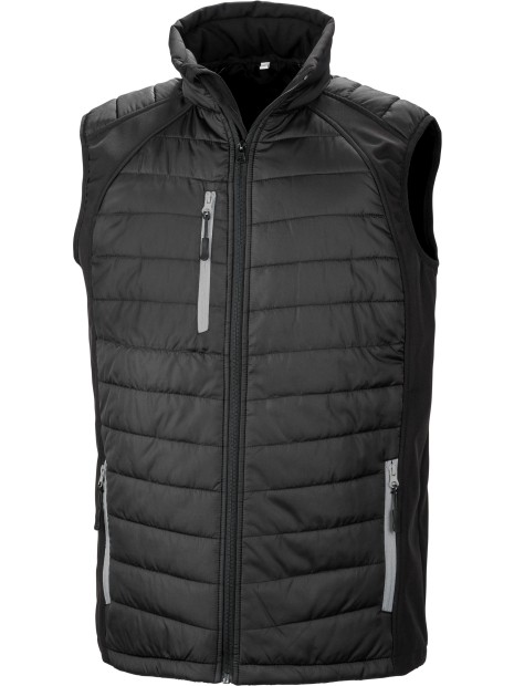 RESULT Gilet softshell rembourré black compass recyclé /api/colors/192401e6-843d-4606-986e-1cec5171342e personnalisable