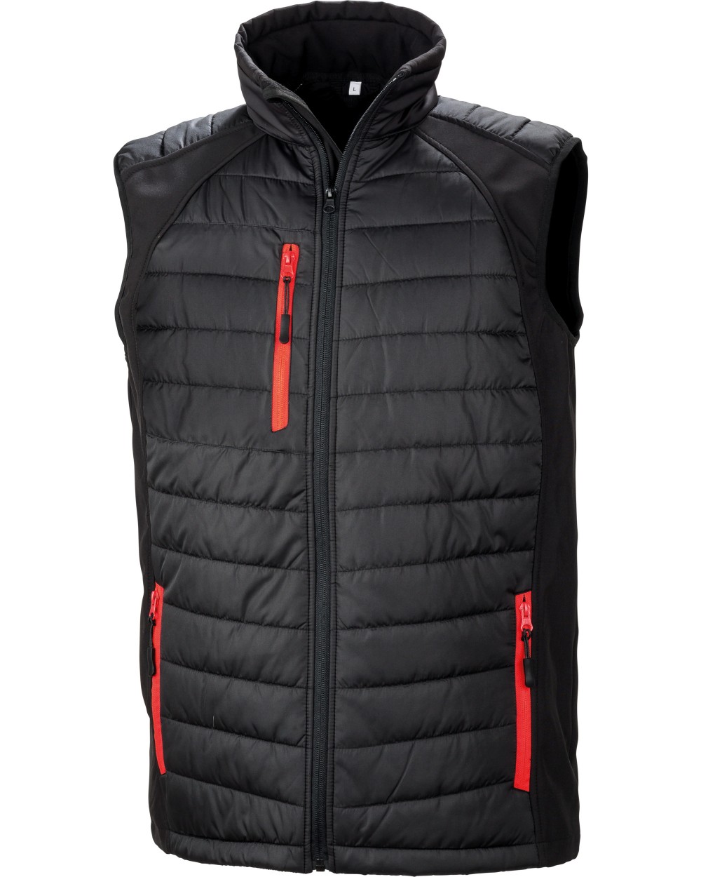 Softshells personnalisable RESULT Gilet softshell rembourré black compass recyclé