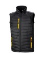 Softshells RESULT Black compass gewatteerde softshell bodywarmer voor bedrukking &amp; borduring