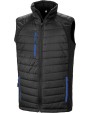 RESULT Black compass padded soft shell gilet Softshells personalisierbar