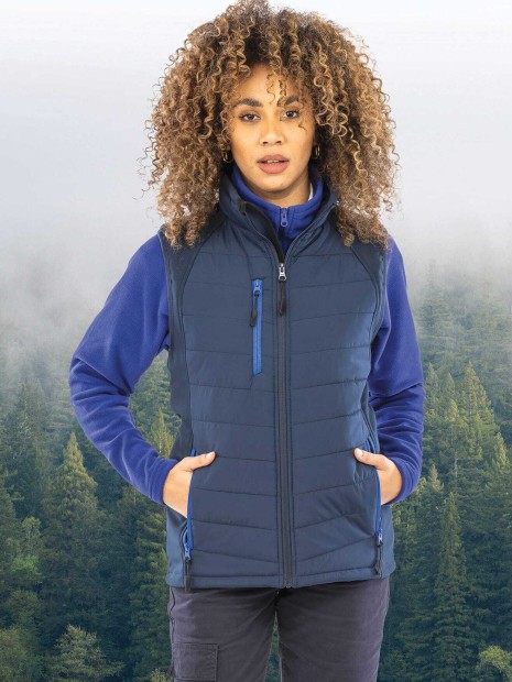 Softshells à personnaliser RESULT Gilet softshell rembourré black compass recyclé 