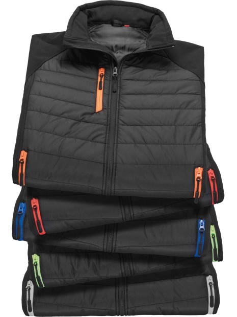 RESULT Gilet softshell rembourré black compass recyclé  personnalisable