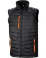 Softshells RESULT Black compass gewatteerde softshell bodywarmer voor bedrukking &amp; borduring