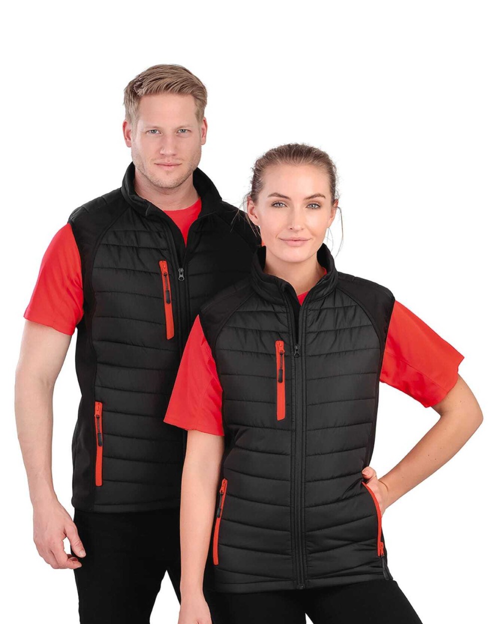 Softshells personnalisable RESULT Gilet softshell rembourré black compass recyclé