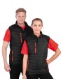 RESULT Black compass padded soft shell gilet Softshells personalisierbar
