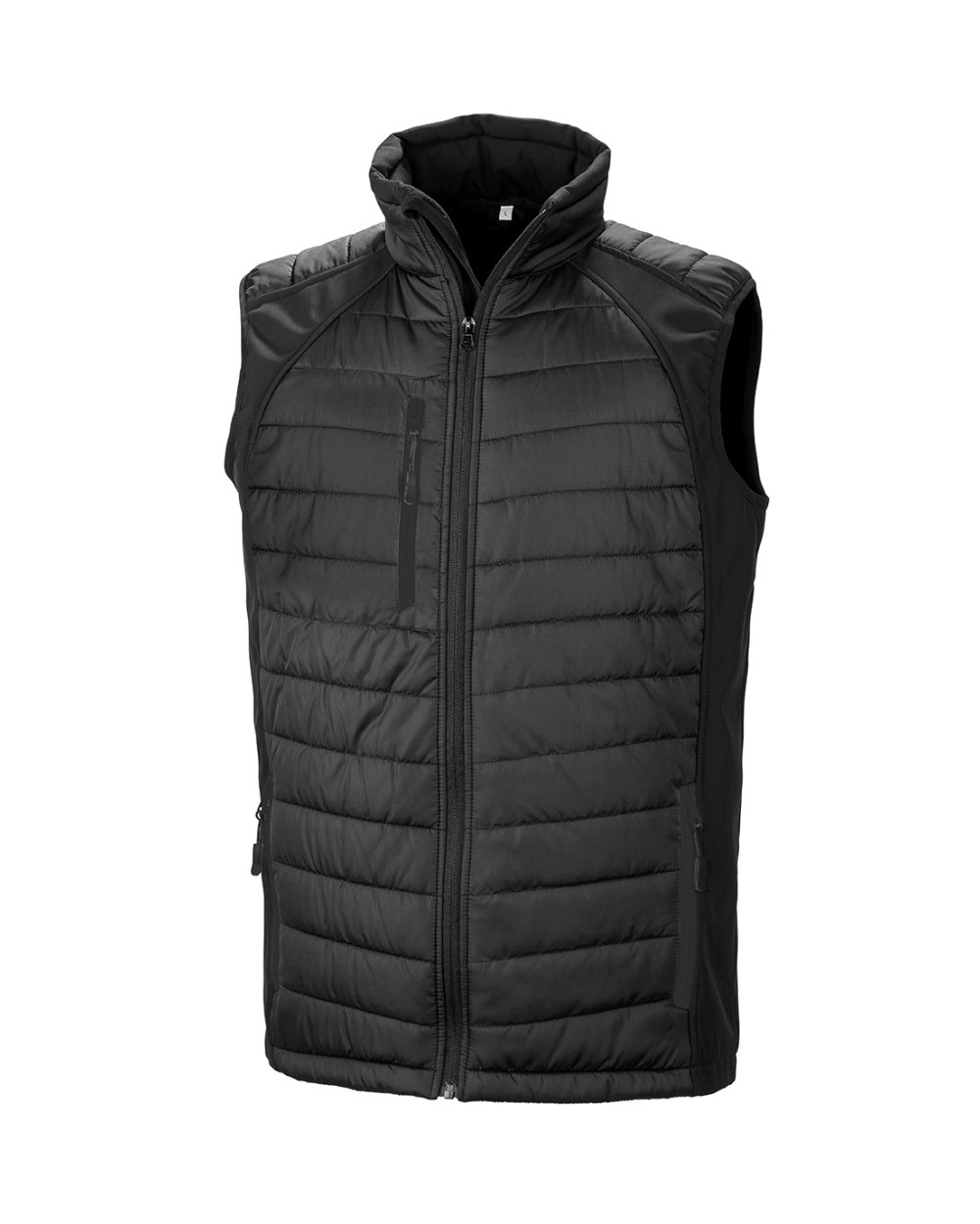 Softshells personnalisable RESULT Gilet softshell rembourré black compass recyclé