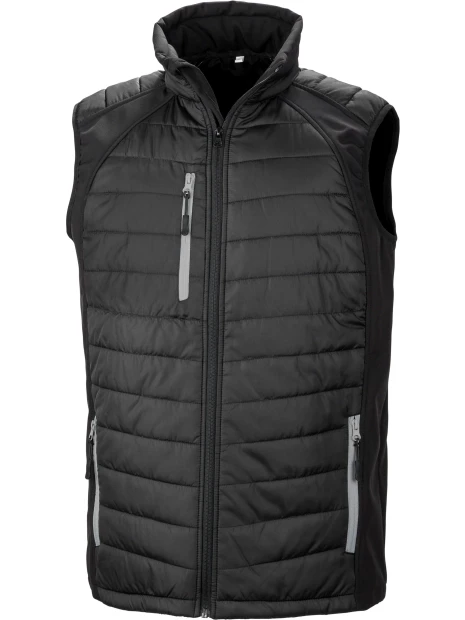 RESULT Gilet softshell rembourré black compass recyclé /api/colors/192401e6-843d-4606-986e-1cec5171342e personnalisable