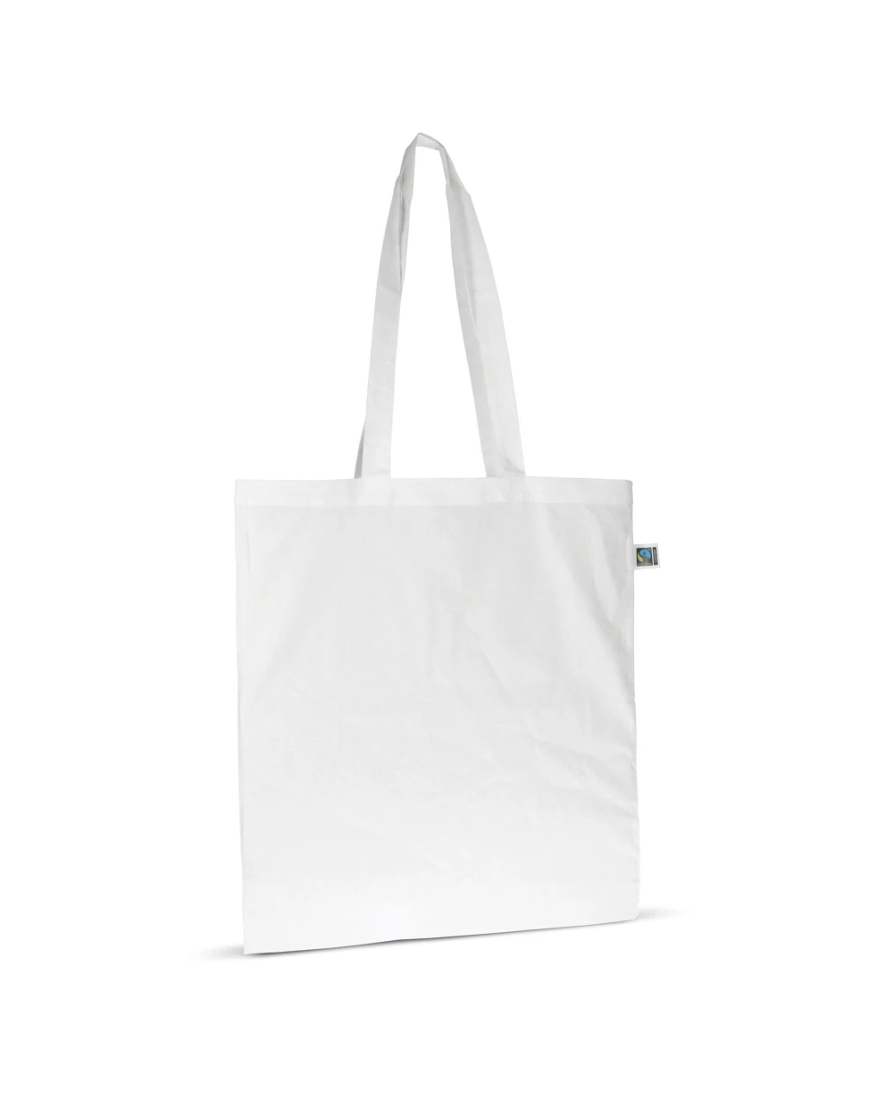 Tassen & Zakken 4DO Fairtrade katoenen tas gekleurd lang 140g/m² 38x42cm voor bedrukking &amp; borduring