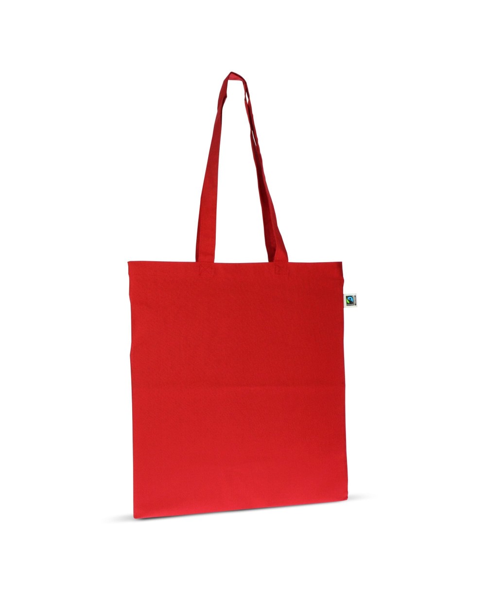 Tassen & Zakken 4DO Fairtrade katoenen tas gekleurd lang 140g/m² 38x42cm voor bedrukking &amp; borduring