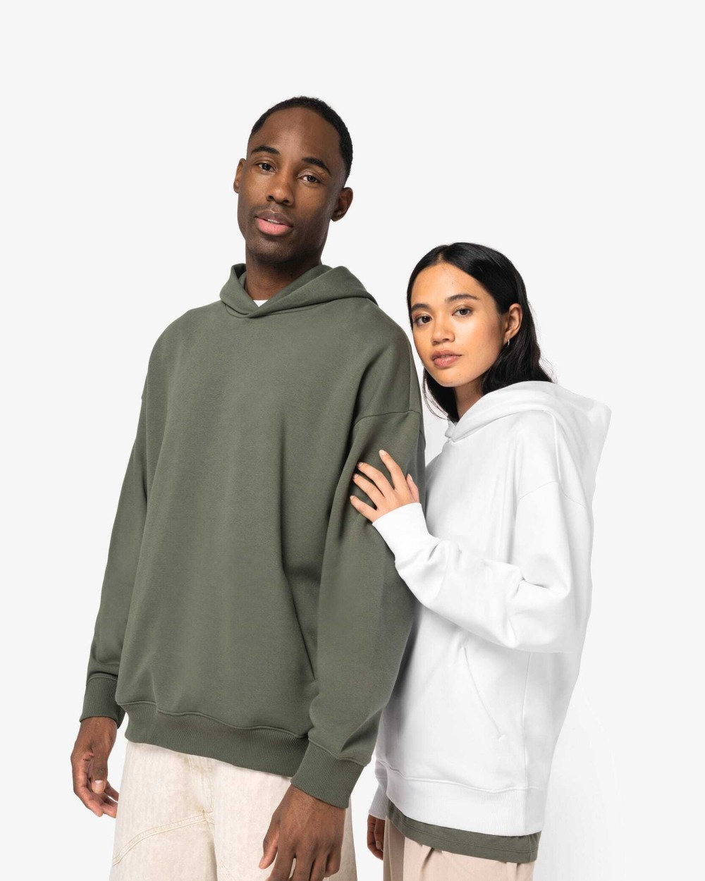 NATIVE SPIRIT Umweltfreundliches Oversize Unisex-Kapuzensweatshirt Sweatshirts personalisierbar