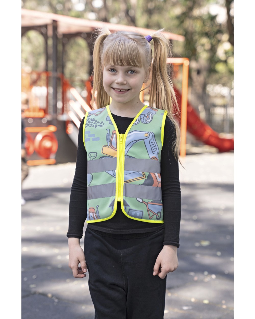 KORNTEX Children´s Safety Vest Action Working Heroes CO² Neutral Warnwesten personalisierbar