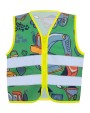 Fluo vestjes KORNTEX Children´s Safety Vest Action Working Heroes CO² Neutral voor bedrukking &amp; borduring