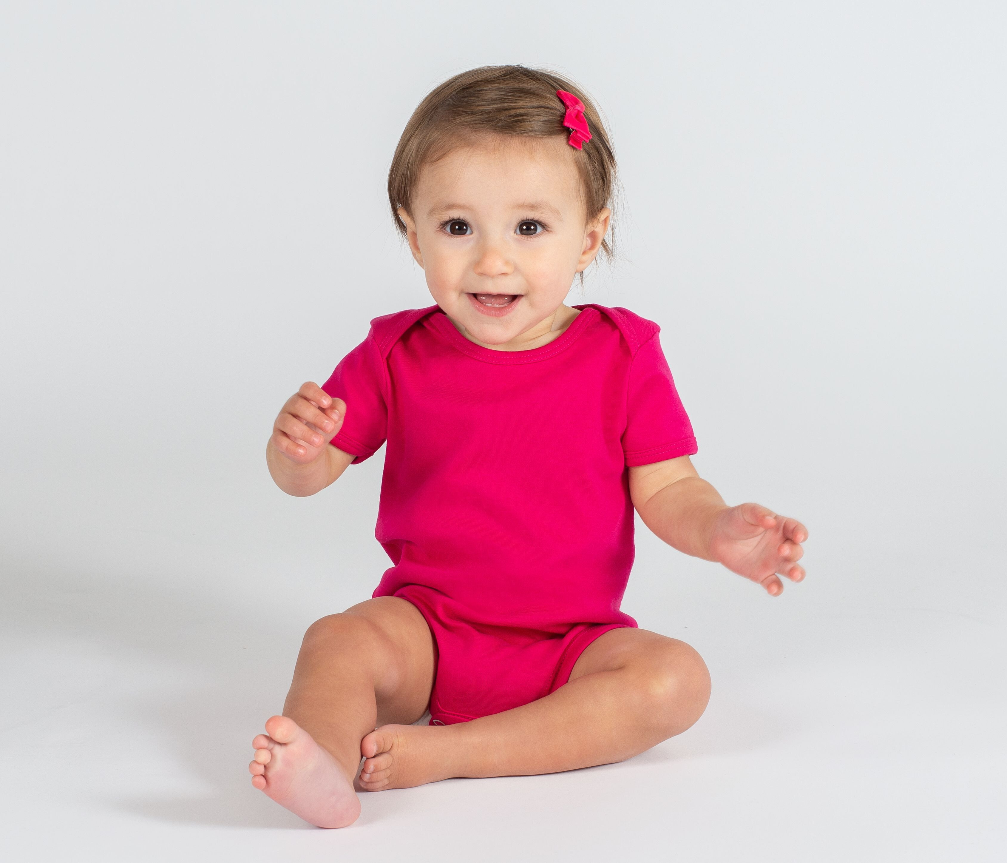 Baby artikelen LARKWOOD SHORT SLEEVED BODYSUIT voor bedrukking &amp; borduring
