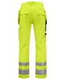 Broeken PROJOB 6531 SIGNALISATIEBROEK MET KNIEZAKKEN EN SPIJKERZAKKEN EN ISO 20471 KLASSE 2 voor bedrukking &amp; borduring